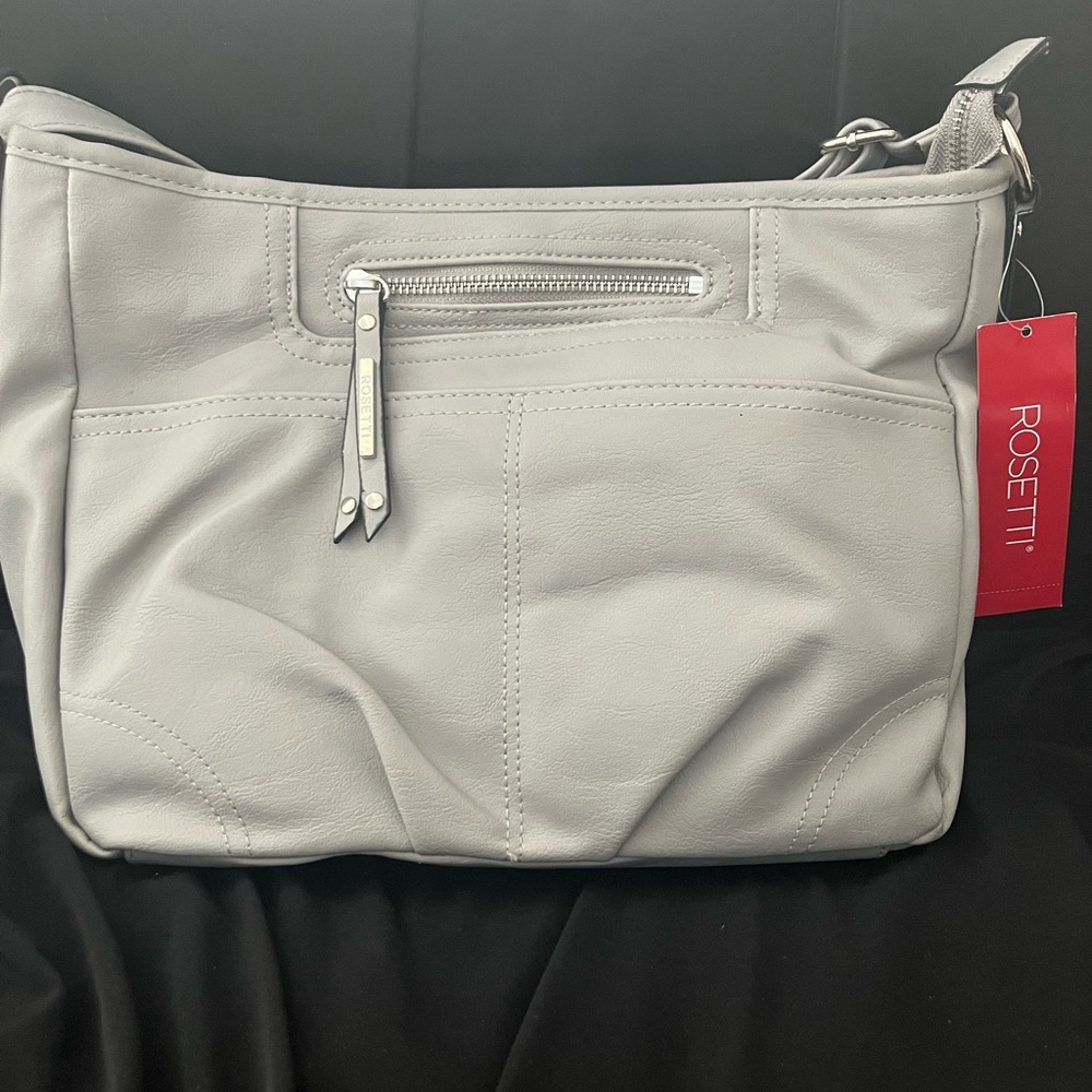 Rosetti Gray Shoulder Bag with Slouchy Design
